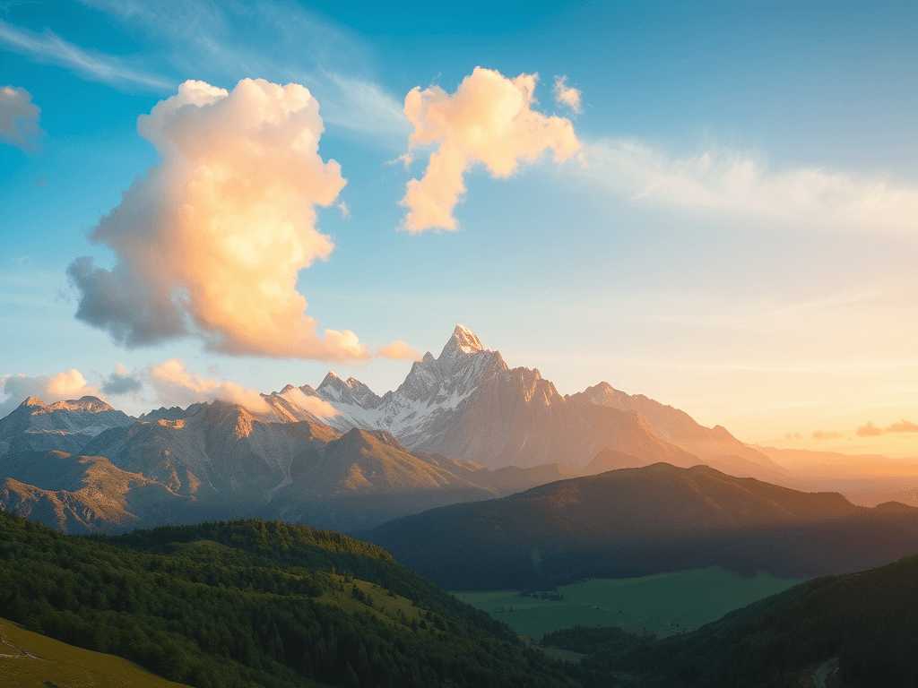 sky mountain spring